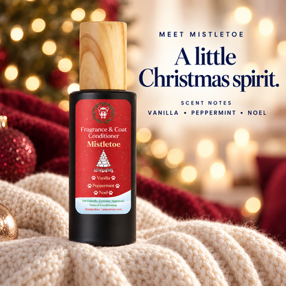 Mistletoe scent story with vanilla, peppermint and Noel notes in a warm Christmas setting.